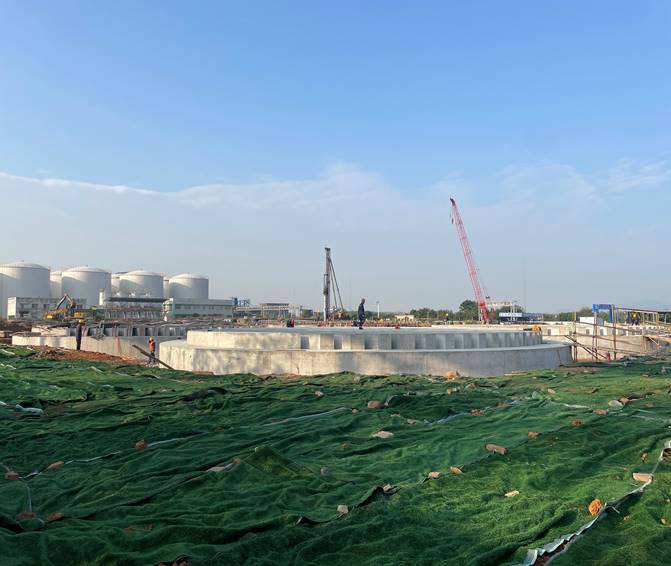 赤峰金通項目二期工程酸庫工程完成基礎(chǔ)澆筑 赤峰金通項目二期工程酸庫工程完成基礎(chǔ)澆筑