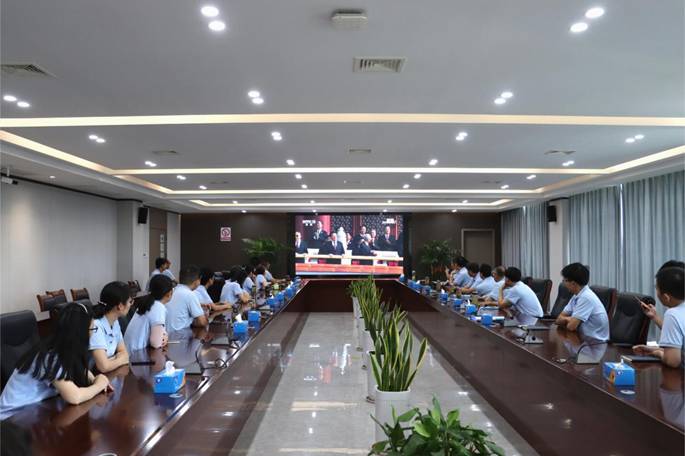 公司組織收看紀(jì)念中國人民抗日戰(zhàn)爭暨世界反法西斯戰(zhàn)爭勝利80周年大會 公司組織收看紀(jì)念中國人民抗日戰(zhàn)爭暨世界反法西斯戰(zhàn)爭勝利80周年大會
